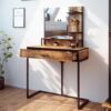 Vicco Fyrk fésülködőasztal, 80 cm, antik fa/fekete