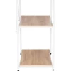 Woltu ruhatartó cipőtartóval, fém és MDF, 60 cm