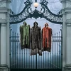 Halloween függő csontváz szellem dekoráció szett, 3 db-os, B. kategória