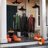 Halloween függő csontváz szellem dekoráció szett, 3 db-os, B. kategória