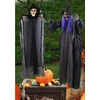 Halloween függő csontváz és boszorkány dekoráció szett, 2 db-os