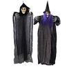 Halloween függő csontváz és boszorkány dekoráció szett, 2 db-os