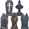 Halloween sírkő dekoráció szett, 5 db-os
