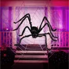 Halloween hatalmas szőrös pók vörös szemekkel, 160 cm 