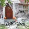 Halloween hatalmas szőrös pók vörös szemekkel, 160 cm 