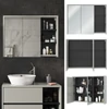 Vicco Viola tükrös szekrény 100x75 cm, szürke/antracit