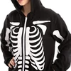 Spooktacular csontváz overál plüss unisex felnőtt jelmez / pizsama, S