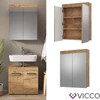 Vicco Luna tükrös szekrény 60x77 cm, tölgy
