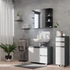 Vicco J-Shape midi szekrény, 95 cm, antracit-fehér