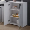 Vicco Irma fürdőszoba szekrény, 60 cm, magasfényű fehér tükör betéttel