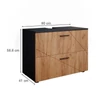 Vicco Irma mosdószekrény, 80 cm, antracit / tölgy