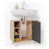 Vicco Fynn mosdószekrény, 60 cm, antracit/tölgy
