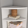 Vicco Fabienne sarokpolc, fehér, 60 cm