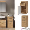 Vicco Luna midi szekrény, 79 cm, tölgy