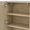 Vicco Edge tükrös szekrény, 54x55 cm , fehér-tölgy