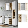 Vicco Aquis nyitott tükrös szekrény 80×64 cm, fehér-sonoma