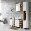 Vicco Aquis nyitott tükrös szekrény 80×64 cm, fehér-sonoma