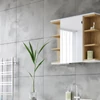 Vicco Aquis nyitott tükrös szekrény 80×64 cm, fehér-sonoma