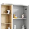 Vicco Aquis nyitott tükrös szekrény 80×64 cm, fehér-sonoma