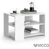Vicco Eymi dohányzóasztal, 70 cm, fehér