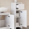 Vicco Emma midi szekrény, 95 cm, fehér