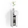 Vicco Emma midi szekrény, 95 cm, fehér