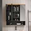 Vicco Eden tükrös szekrény 70x77 cm, antracit/tölgy