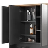 Vicco Eden tükrös szekrény 70x77 cm, antracit/tölgy