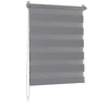 Woltu 70x150 cm sávos roló, dupla roló, zebra roló, fúrás nélkül, sötétszürke, sötétszürke szerelékkel