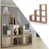 Vicco lépcsős polc 6 rekesszel, sonoma, 104x108x29 cm