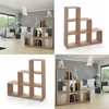 Vicco lépcsős polc 6 rekesszel, sonoma, 104x108x29 cm