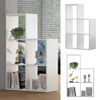 Vicco lépcsős polc 5 rekesszel, fehér, 73x108x29 cm