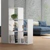 Vicco lépcsős polc 5 rekesszel, fehér, 73x108x29 cm