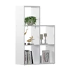 Vicco lépcsős polc 5 rekesszel, fehér, 73x108x29 cm
