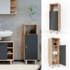Vicco Fynn midi szekrény, tölgy-antracit, 95 cm