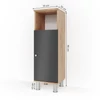 Vicco Fynn midi szekrény, tölgy-antracit, 95 cm