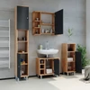 Vicco Fynn midi szekrény, tölgy-antracit, 95 cm