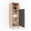 Vicco Fynn midi szekrény, tölgy-antracit, 95 cm