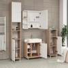 Vicco Fynn midi szekrény, tölgy-fehér, 95 cm