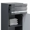 Vicco Freddy midi szekrény, 79 cm, magasfényű antracit 