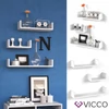 Vicco U alakú fali polc szett, 3 db-30,45,60 cm- fehér