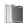 Vicco Viola tükör Led világítással, érintőkapcsolóval, 80x65 cm 