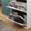 Vicco Gizmo 3 ajtós cipősszekrény, magasfényű fehér, 59x105 cm