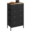 Vicco Belaro 5 fiókos komód – fekete, 56 × 30 × 95 cm