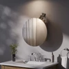 Vicco arany tölgy tükrös fürdőszobai szekrény – 50 × 50 × 17 cm