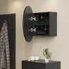 Vicco antracit tükrös fürdőszobai szekrény – 50 × 50 × 17 cm