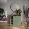 Vicco Orlando arany tölgy/zöld cipőszekrény – 80 × 90 × 24,2 cm