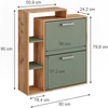 Vicco Orlando arany tölgy/zöld cipőszekrény – 80 × 90 × 24,2 cm