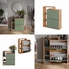 Vicco Orlando arany tölgy/zöld cipőszekrény – 80 × 90 × 24,2 cm