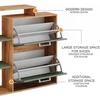 Vicco Orlando arany tölgy/zöld cipőszekrény – 80 × 90 × 24,2 cm